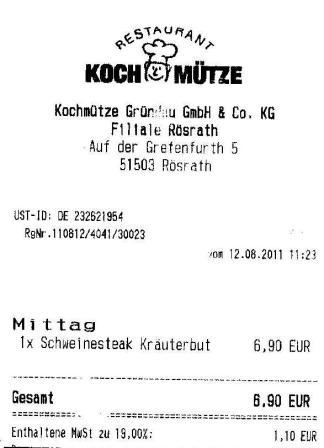 bdes Hffner Kochmtze Restaurant